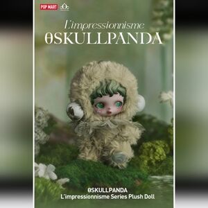 Popmart SKULLPANDA L'impressionnisme New Series Plush Doll 100% Authentic - Pond